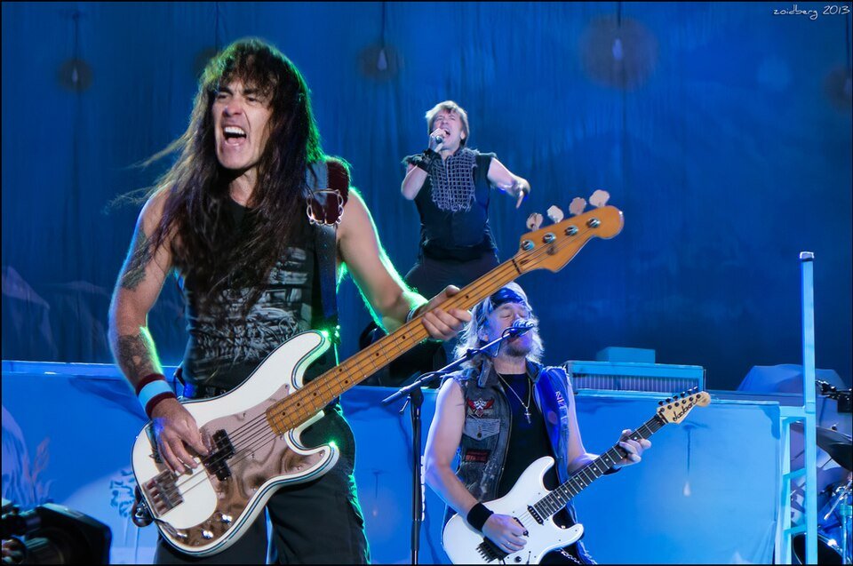 Steve Harris no Sonisphere em Madrid, 2013 - foto de dr_zoidberg
